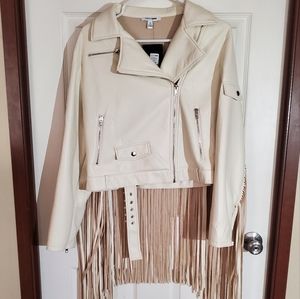 NWT Fashion Nova fringe jacket